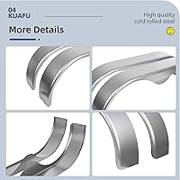 Vista 5 de Juego de (2) guardabarros redondos para remolque tándem Compatibles con ruedas de 13 pulgadas a 15 pulgadas Sin pintar