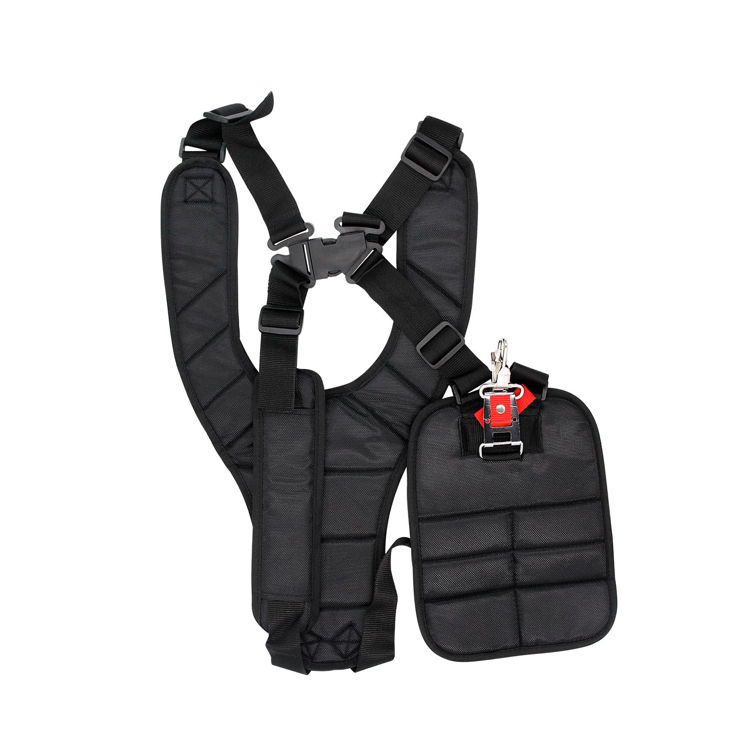 Black Trimmer Harness Strap, Trimmer Shoulder Strap for Trimmers Brushcutters Strimmer Harness, Garden Brush Cutter Lawn Mower Nylon Belt for Brush cutter Trimmer Kit