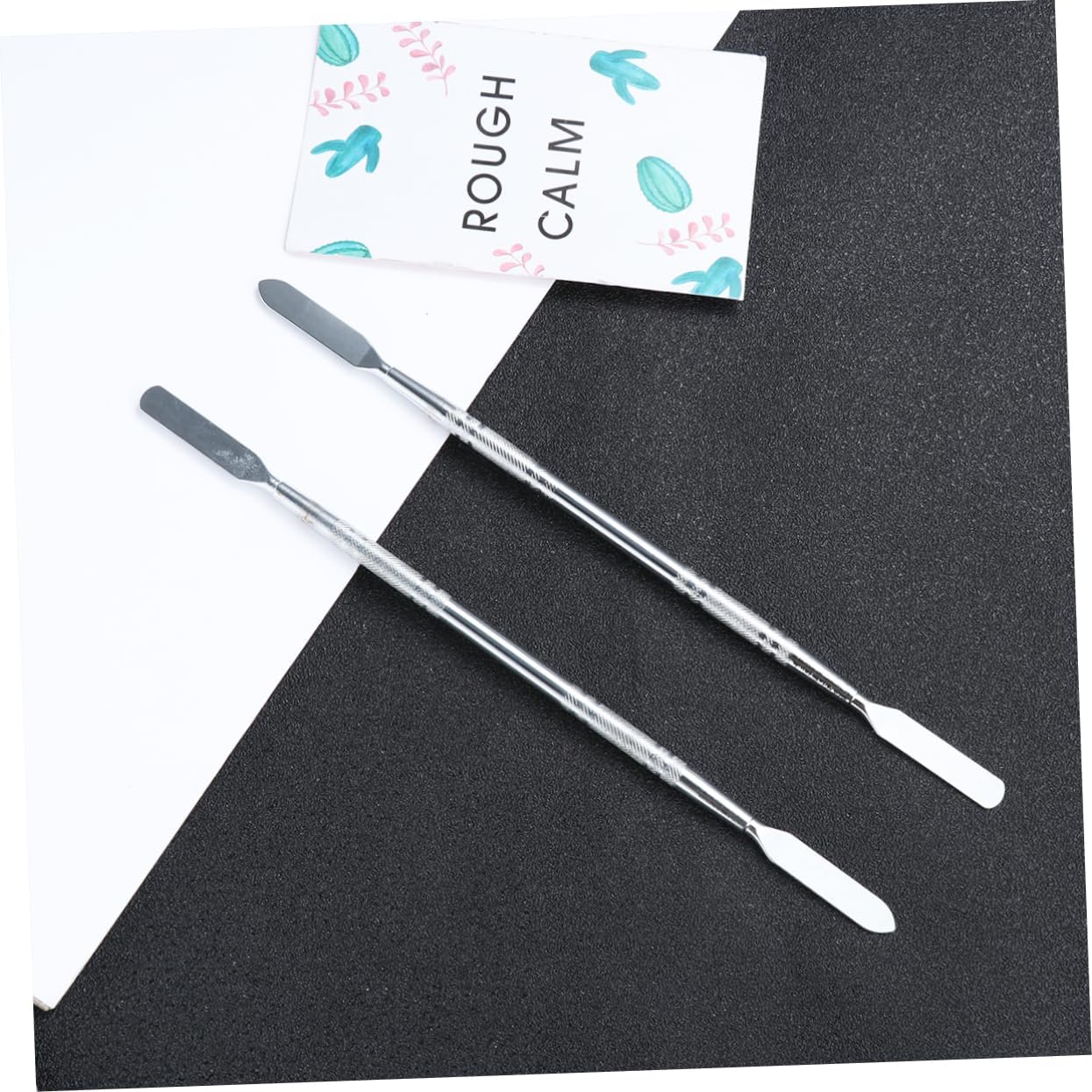 2pcs Long Stainless Steel Spudger Pry Tool Double-ended Opening Stick for Mobile Phone Tablet Laptop Repair Durable Lightweight Reusable Electronics Prying Tools