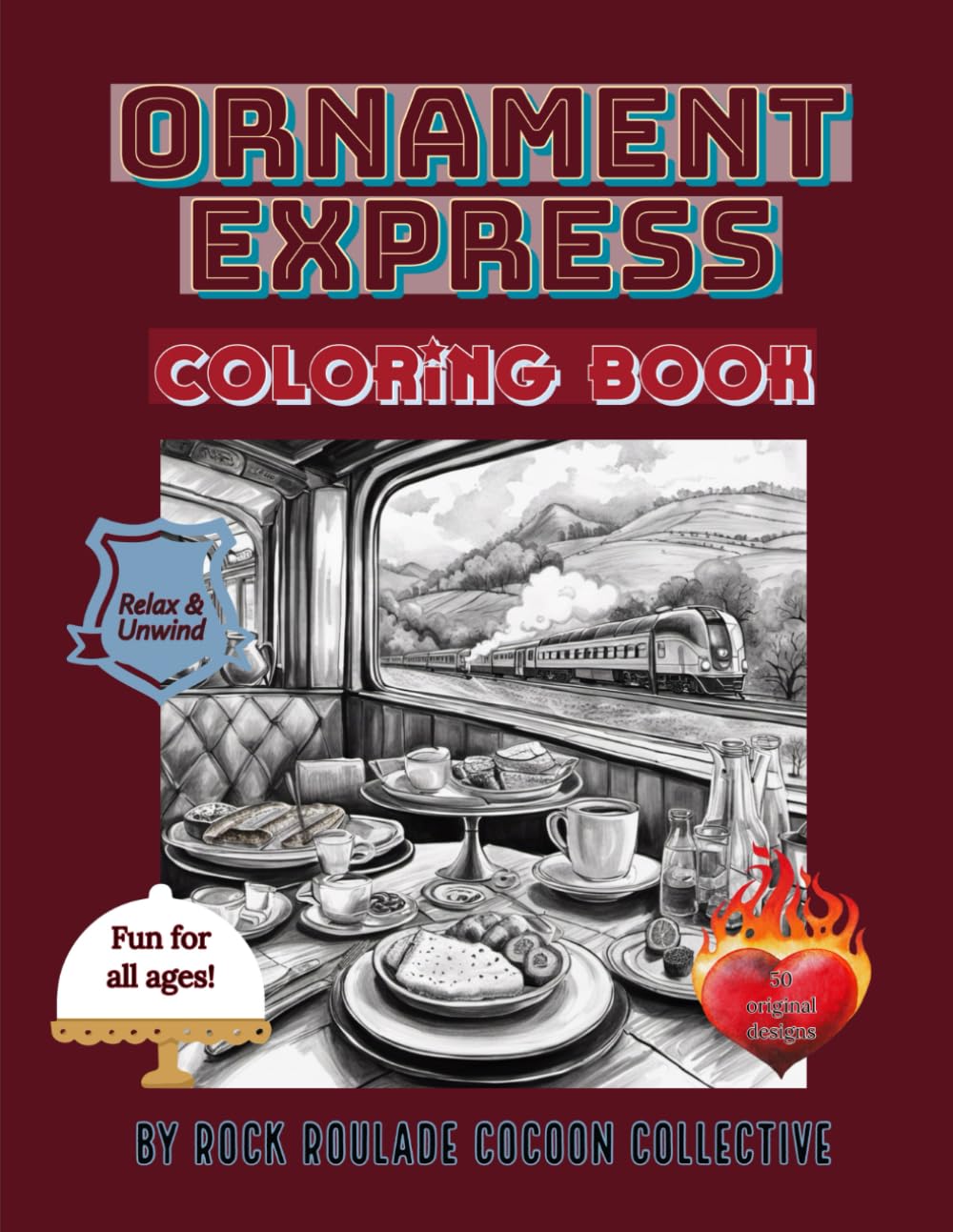 Ornament Express: coloring Book (Trains)