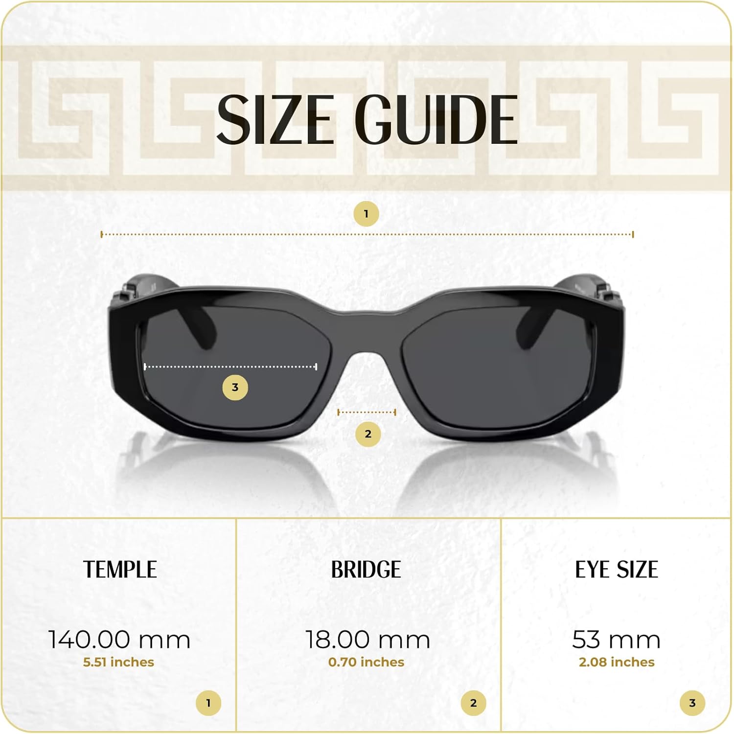 Versace VE4361 Rectangular Sunglasses For Men For Women +BUNDLE with ACCESSORY EYEWEAR KIT - Image 4