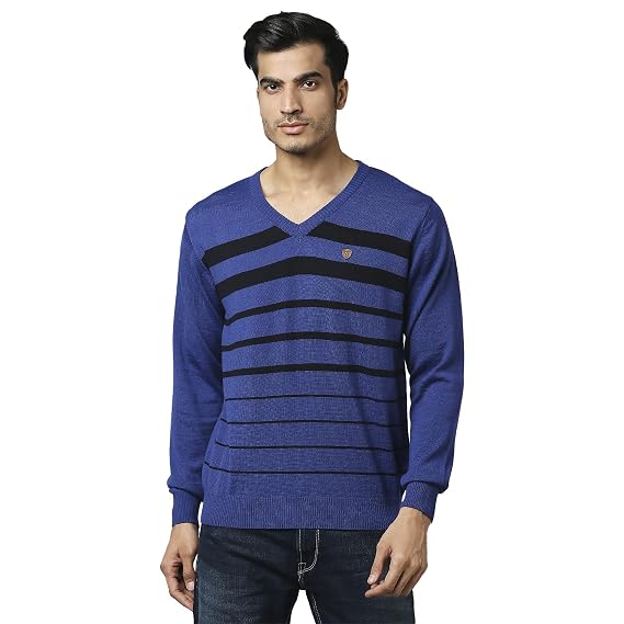 Raymond Dark Blue Sweaters : Amazon.in 