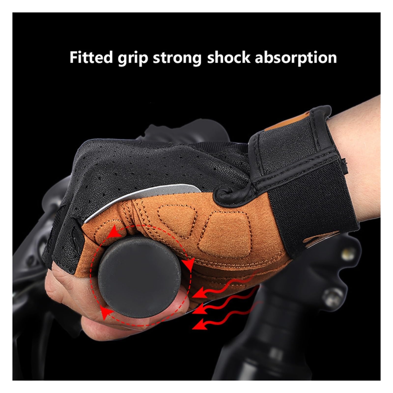 Guanti Palestra Guanti da ciclismo traspiranti con mezze dita bici donna for uomo bicicletta for moto sportivi palestra for corsa fitness Per lo sport