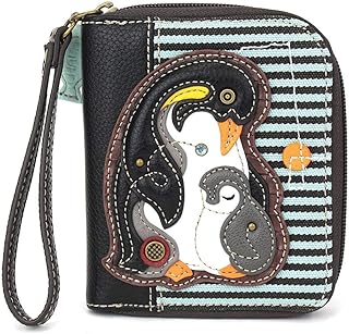 Chala Handbags Penguin Zip-Around Wristlet Wallet