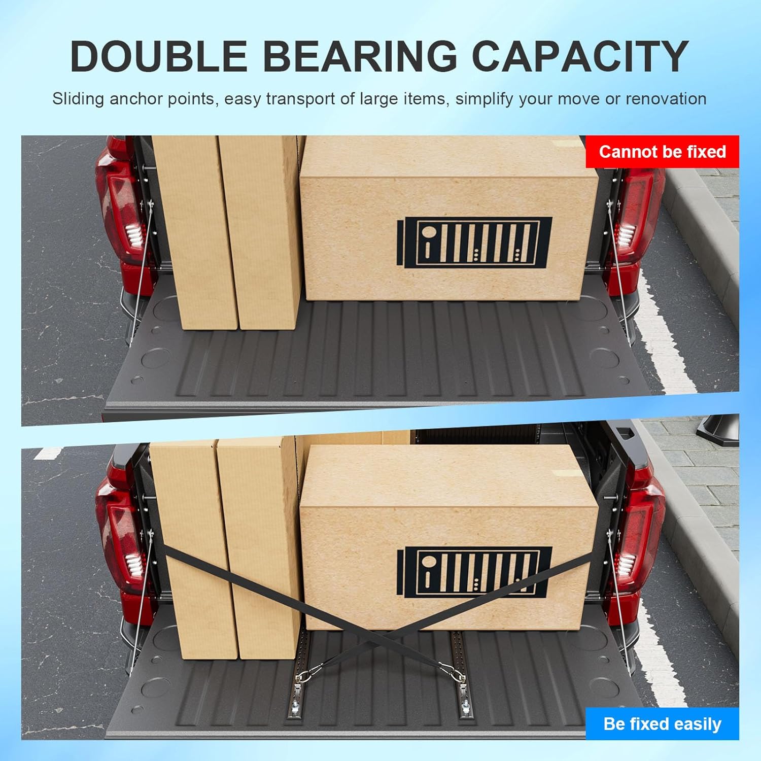 Truck Bed Divider Compatible with 2019-2026 Chevy Silverado 1500 Tailgate Trail Rail System Replacement for 2019-2026 Chevy Silverado Accessories