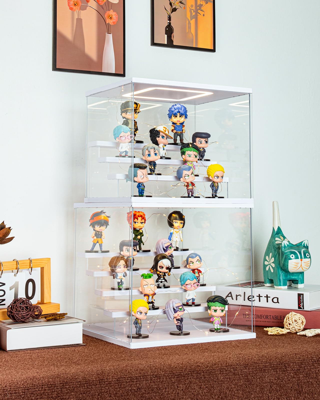 AZEYN Clear Acrylic Display Case with Light - Image 4