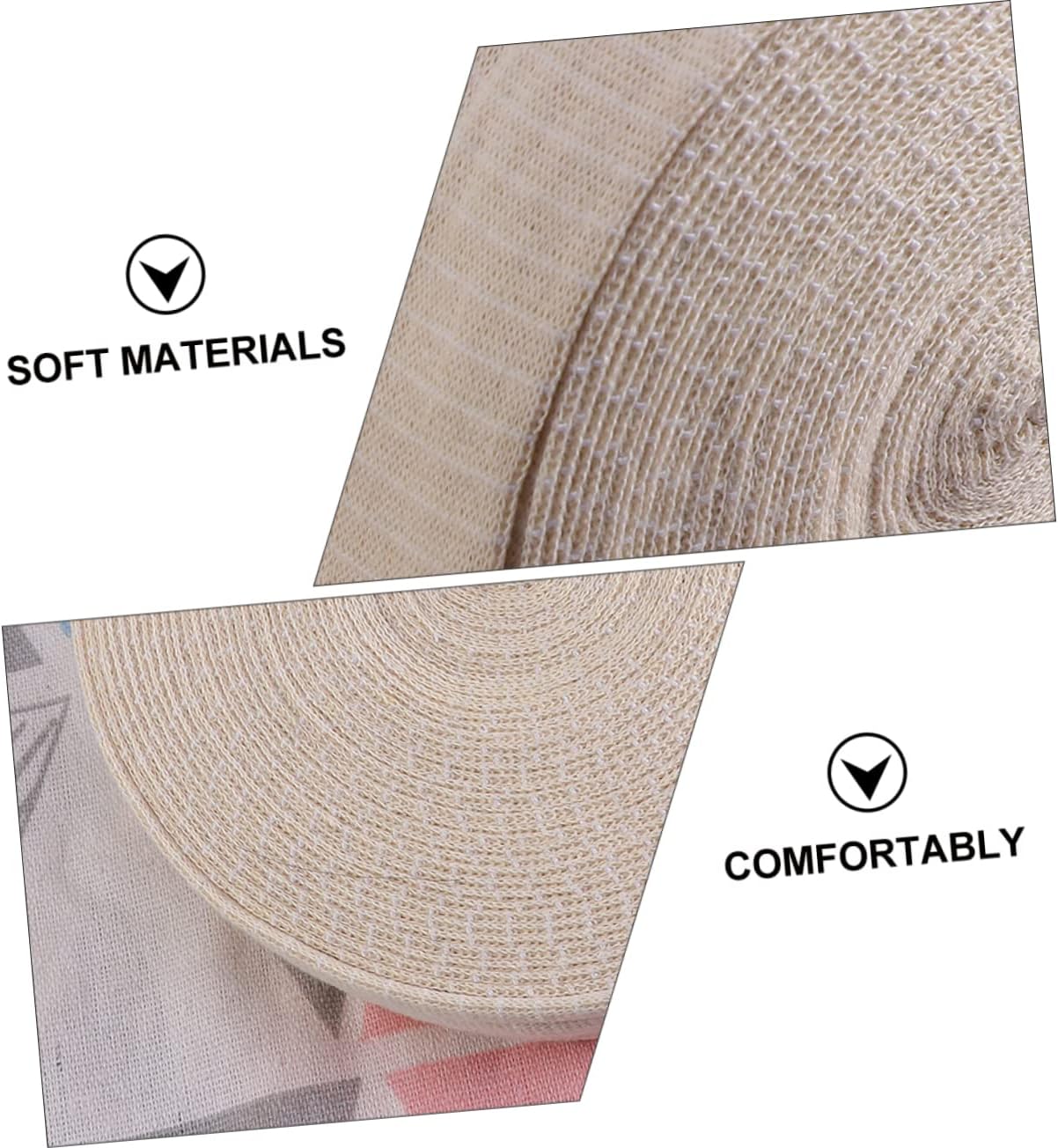 Elastic Cotton Tubular Stockinette 2 Pcs Rolled Gauze for Leg Tubular Bandage Support