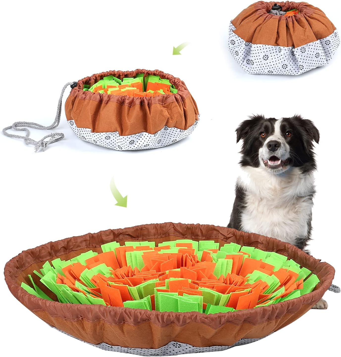 Newooe Snuffle Mat for Dogs Pet Snuffle Mat Food Sniffing Feeding Mat