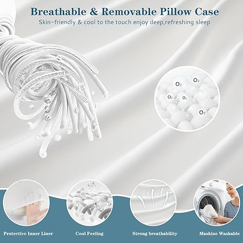 Miniatura 5 de EUHAMS Almohada ergonómica de espuma viscoelástica con orificios para el brazo para cuello, hombros y manguitos rotadores, alivio del dolor de brazo