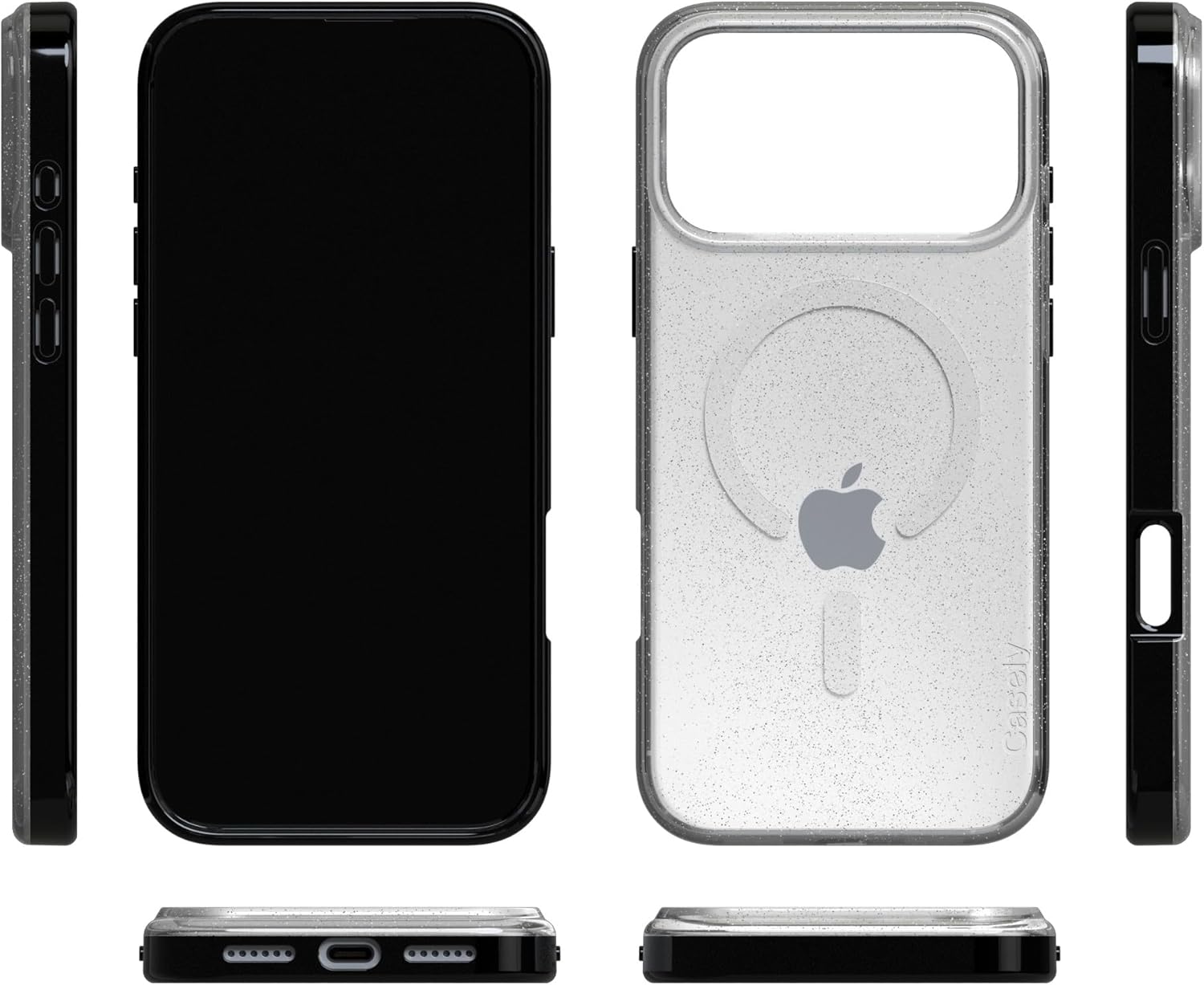 Casely iPhone 17 Pro Case | Clear Skies | Clear Shimmer | Compatible with MagSafe | Classic Ultra Slim Design - Image 5