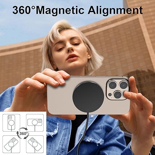 Miniatura 3 de Cargador MagSafe de 15 W, almohadilla de carga inalámbrica magnética para iPhone 17 16 15 14 13 12 Air Pro Max Plus miniAirPods 2 3 Pro, cargador