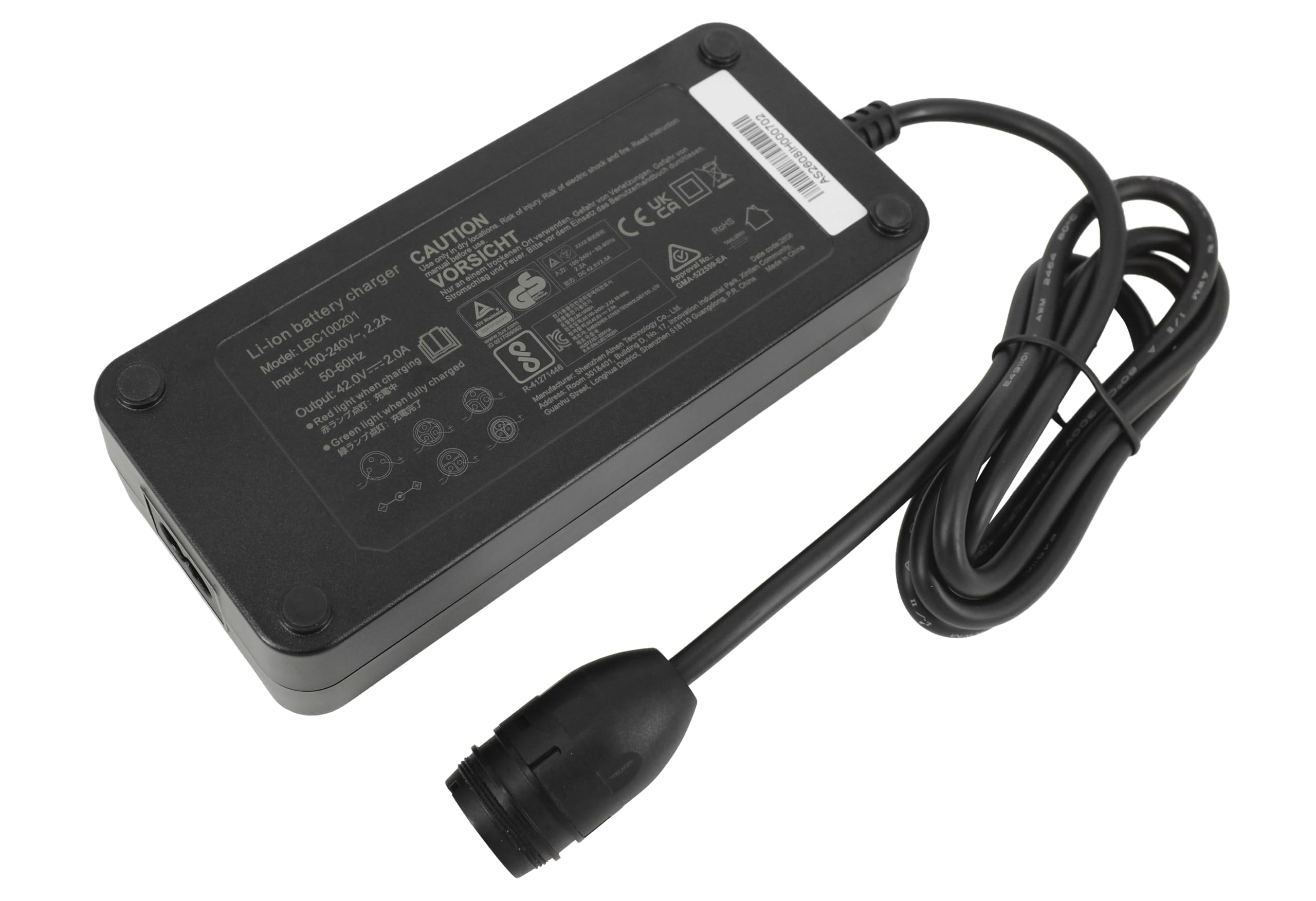 PowerSmart 2A 42V Ladegerät Ersatz für 36V BSC42004000, 998300600