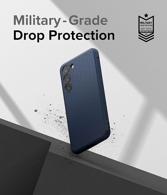 Ringke Onyx for Samsung Galaxy S23 Plus Case [Feels Good in The Hand] Oil & Dirt Resistant, Enhanced Camera Lens Protection, Comfortable Grip, Non-Slip, Lightweight Cover - Navy