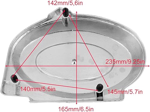 Miniatura 3 de Cubierta lateral de la batería, reemplazo plateado de la protección de la cubierta de la batería de la galjanoplastia de cromo para 50 Z50R Z50J