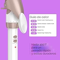 Vista 6 de Conair Rizador de cerámica doble de 1 ½ pulgadas, barril de 1 ½ pulgadas que crea ondas y rizos suaves, rizador de pelo para uso en cabello medio