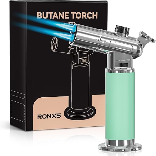 Miniatura 7 de RONXS Encendedor de antorcha encendedor multiusos con doble llama puedes cambiar una sola o doble para satisfacer todas tus necesidades antorcha de