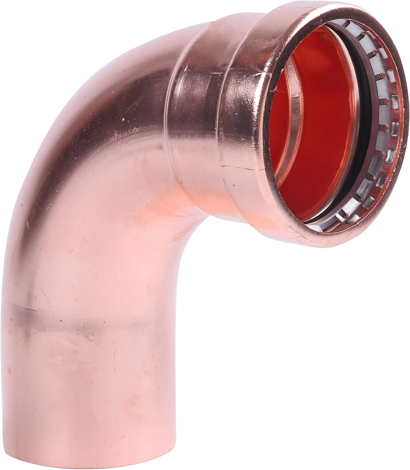 (10) EZ-FLUID Plumbing Heavy Duty 3/4" FTG x Press LF Street Press Copper 90 Degree Elbow Press Fitting w/Propress Press Copper Pipe Connection,Residential,Commercial