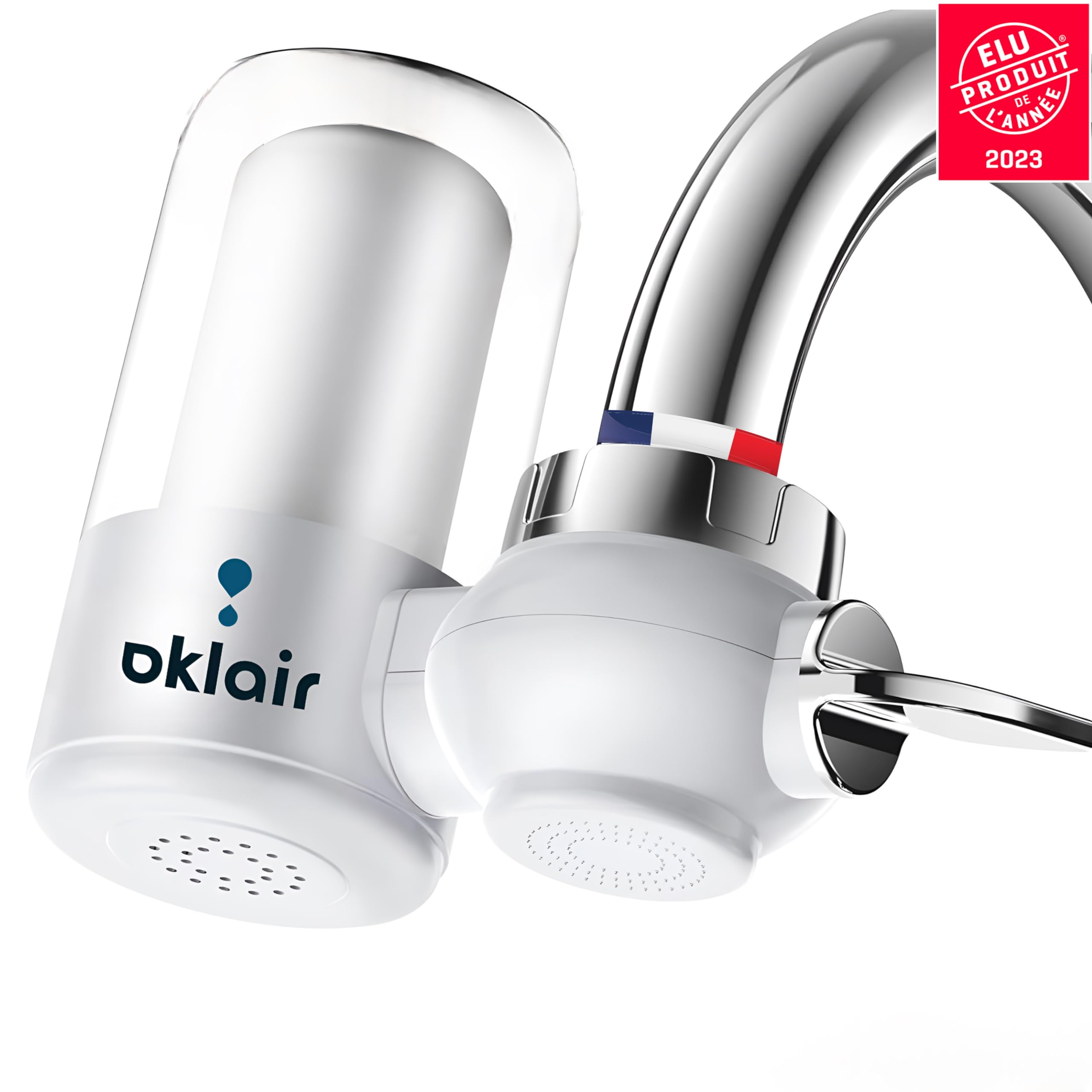 OKLAIR - Purificateur d'Eau sur Robinet - Filtration Haute Efficacité, Anti-Calcaire - Idéal pour Cuisine et Salle de Bain (Purificateur d'Eau sur Robinet - OKLAIR - DOUG)