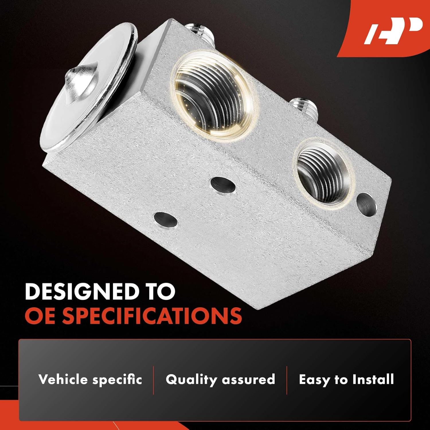A-Premium AC Expansion Valve Compatible with Kenworth T270/T370 2008-2012, C500/T800 2007-2014, T170 2008-2013, T370 2016-2017, T400 2010-2013, T660 2007-2013, T700 2011-2012, W900 2009-2013