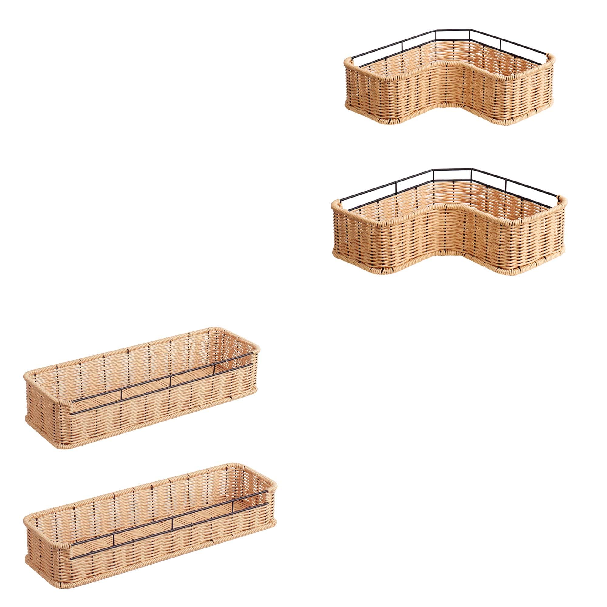GRANNY SAYS Bundle of 2-Pack Hanging Shower Shelves 2-Pack Corner Shower Caddies