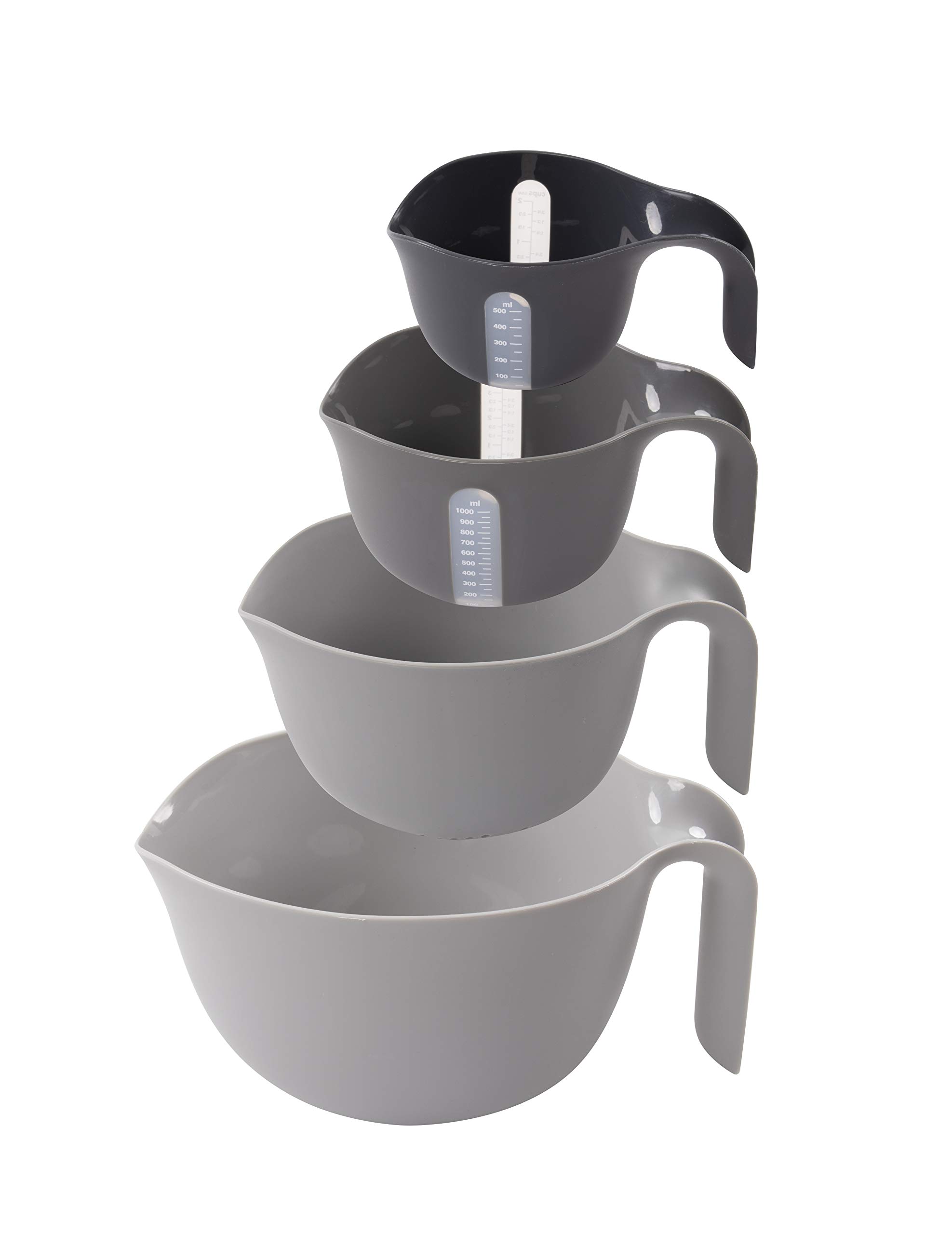 Dexas Ensemble de 4 bols à mélanger emboîtables en silicone