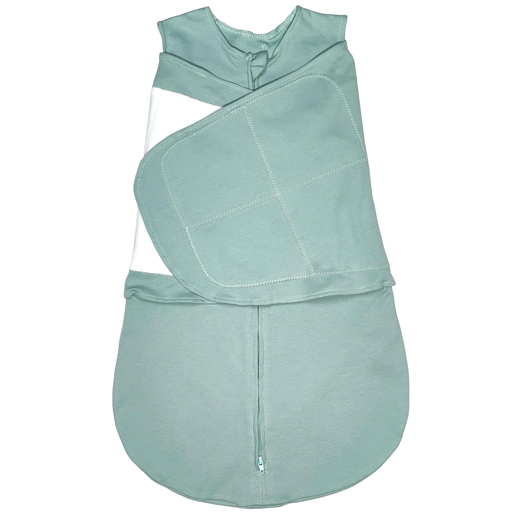 Enrich YLife Baby Swaddle Sack, Adjustable for Startle Reflex, Cotton, 2-Way Zipper for Easy Diaper Changes, Swaddle Bag Swaddle Wrap for Babies 3-6