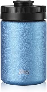 Bincoo Coffee Canister, Large Stainless Steel Coffee Bean Storage Container with Date Tracker, One-Touch Vacuum Seal Coffee Canister, Airtight Food Storage Container Freshness Kit for Coffee Beans