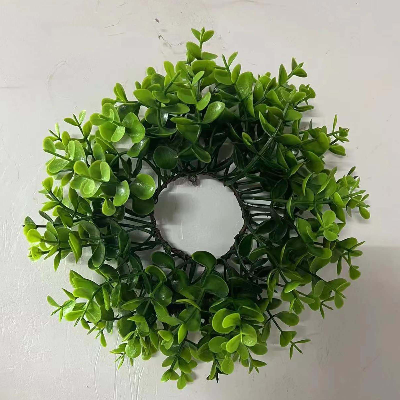 Anelli Candela Eucalipto Artificiale | LOGOFUN | Decorazione Natale E Matrimoni | Verde - Foto 11