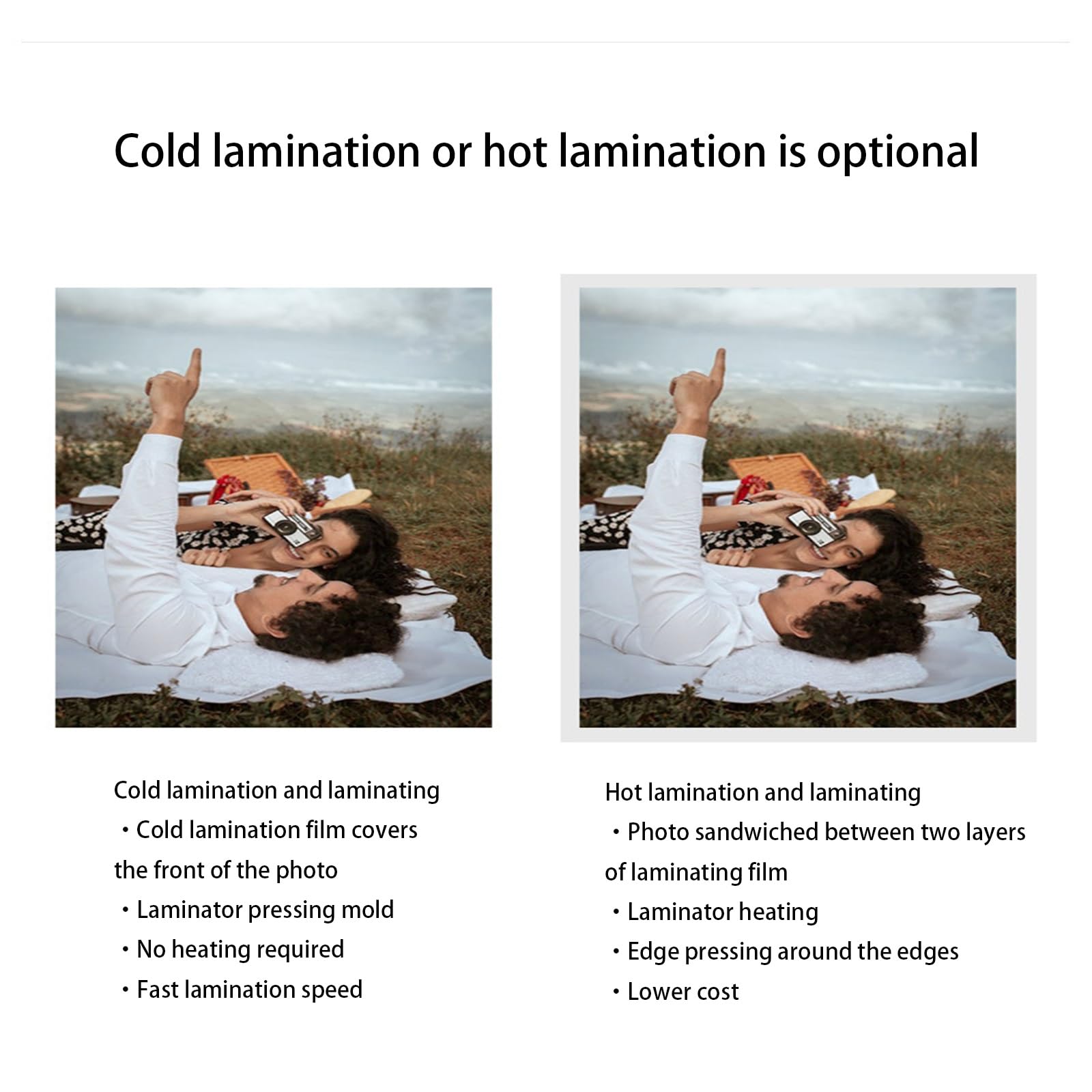 Laminatrice automatica con laminazione a caldo e a freddo, velocità e temperatura regolabili per la protezione dei documenti