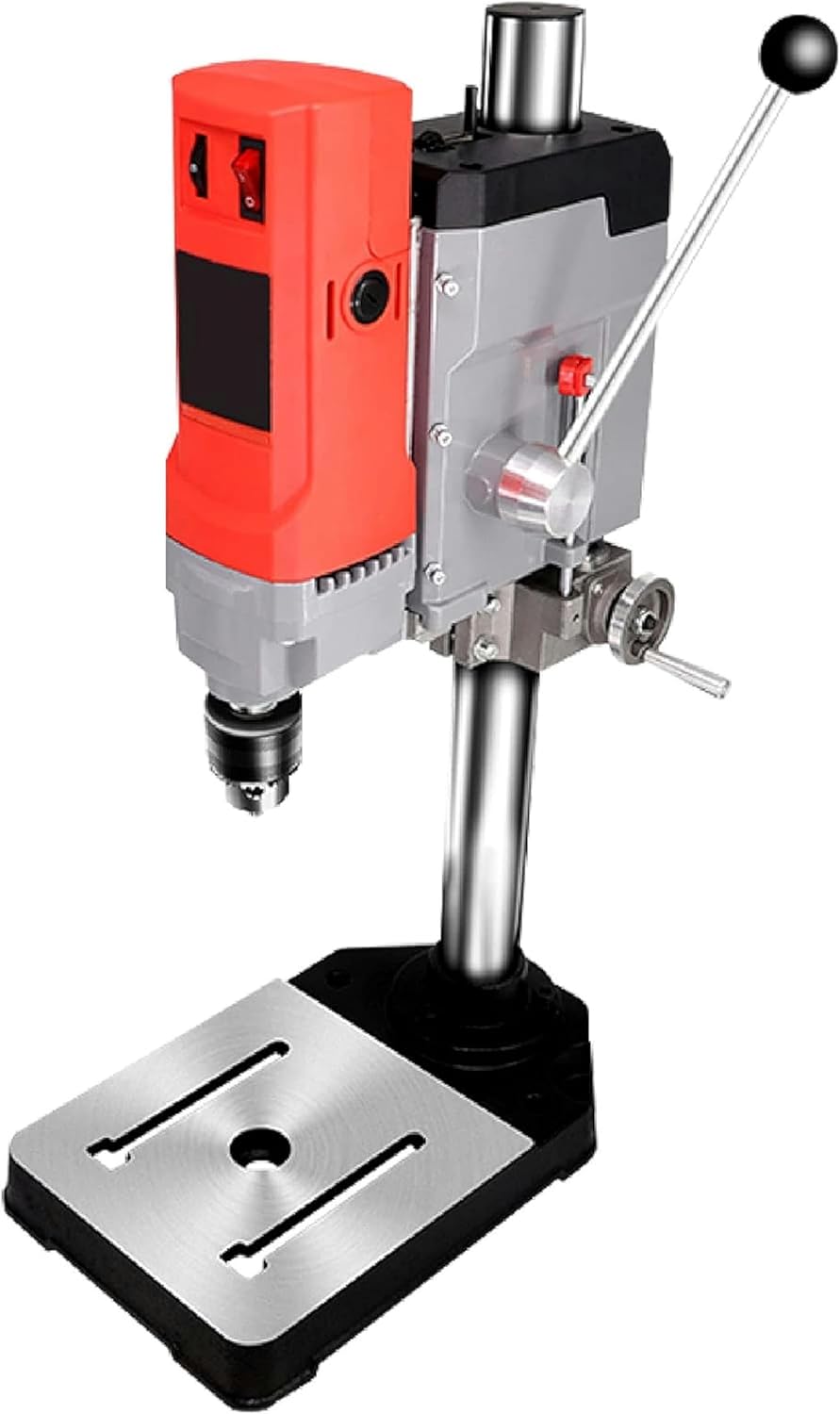 Benchtop Drill Presses, Bench Drill Press Stand with Vice, Electric Pillar Drill Bench Machine, Drill Press Workbench Repair Tool, Gifts for DIY Lovers, 500-2500r/min