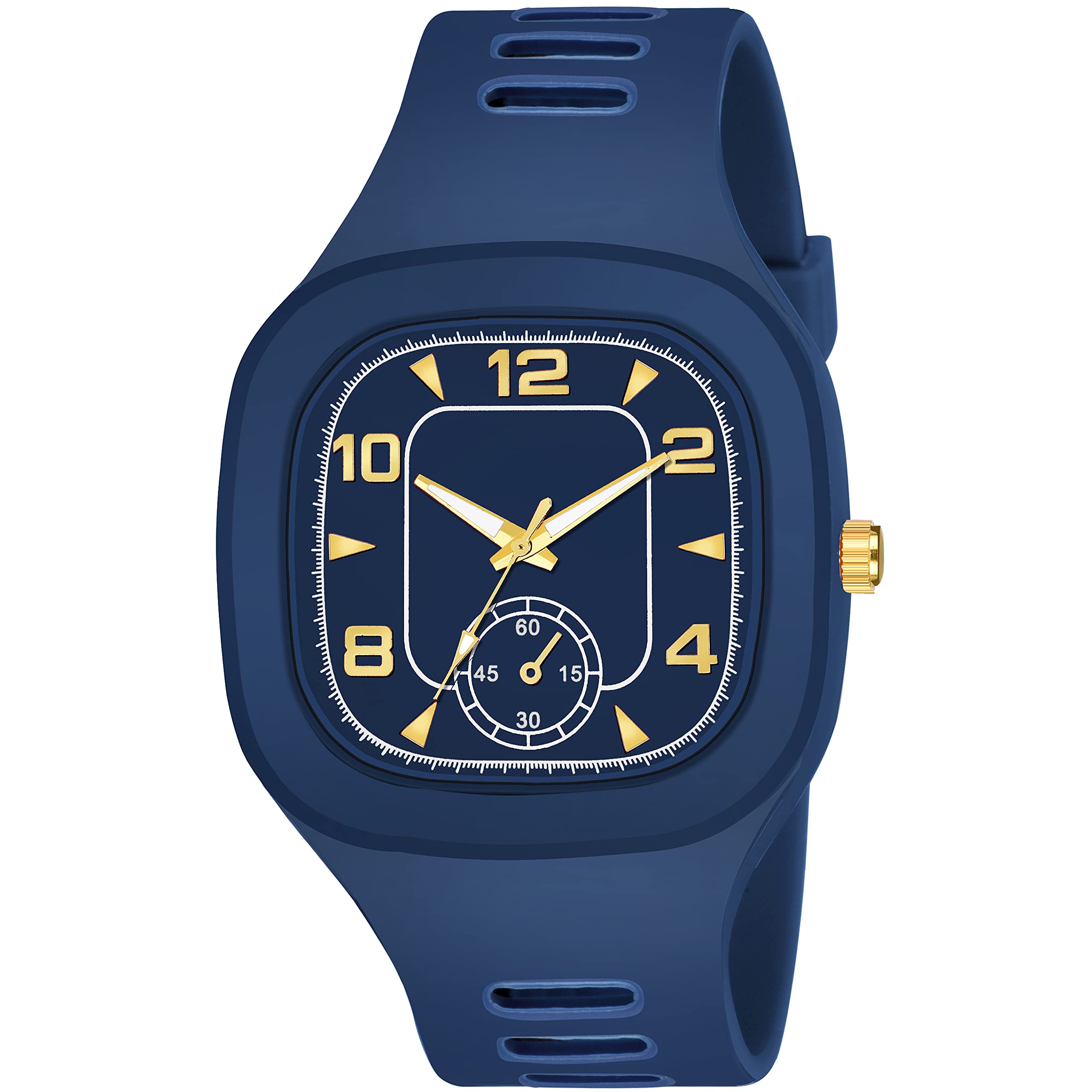 MIVAAN Square Multi DIAL Analog Silicon Strap Stylish Designer Analog Watch (Blue) (B09C4R94JH) Amazon Price History, Amazon Price Tracker