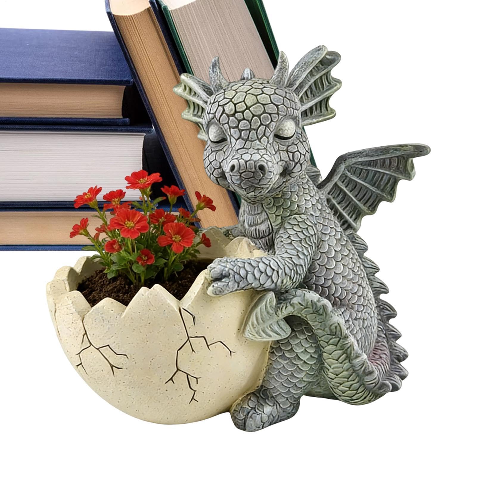 Cadeau idéal pour jardinier : le pot de fleur dragon unique et symbolique