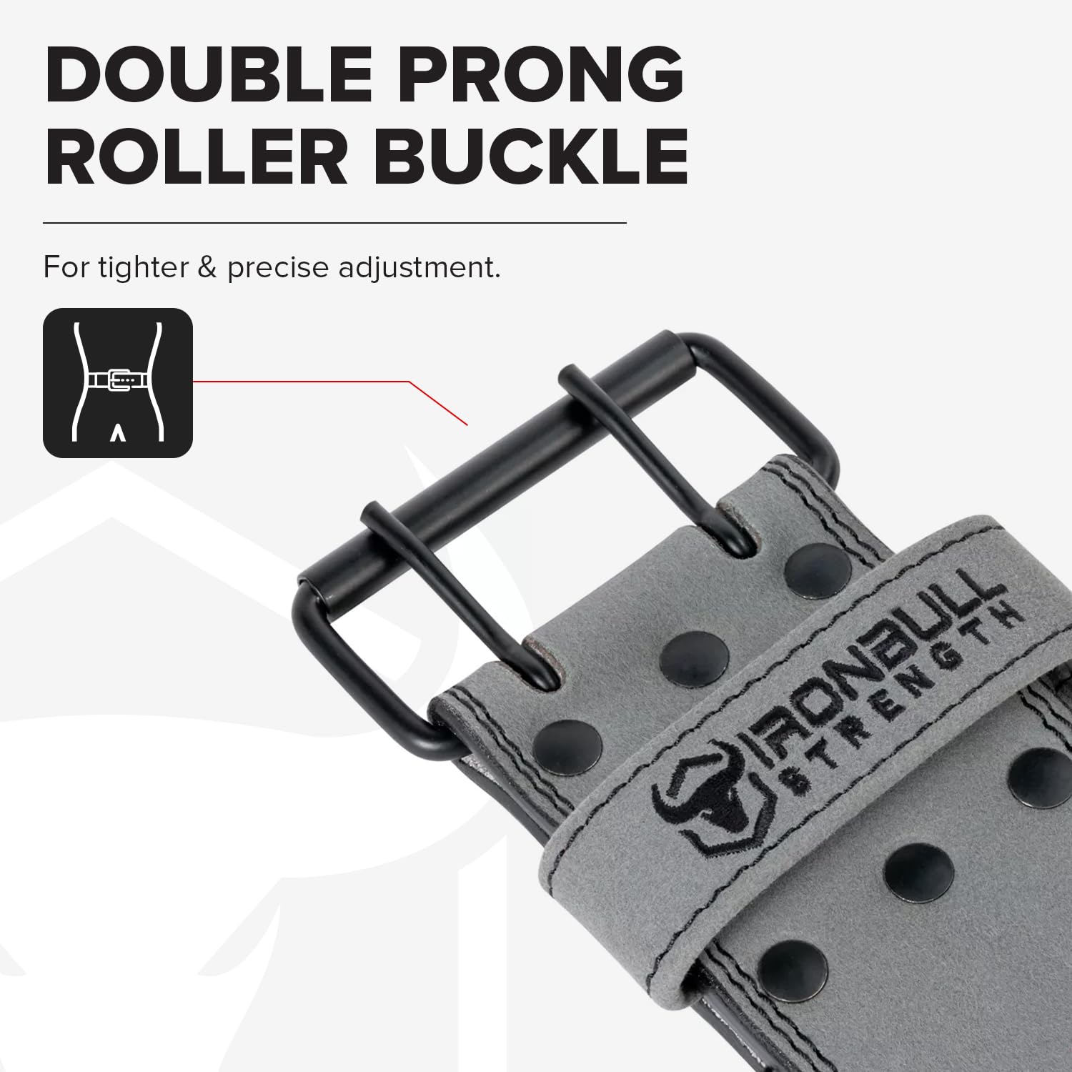 Ceinture d'haltérophilie – Ceinture d'haltérophilie à double broche de 10 mm (approuvée IPF, USAPL, USPA et IPL) | Soutien dorsal en cuir pour l'haltérophilie, la musculation, Strongman – Homme et