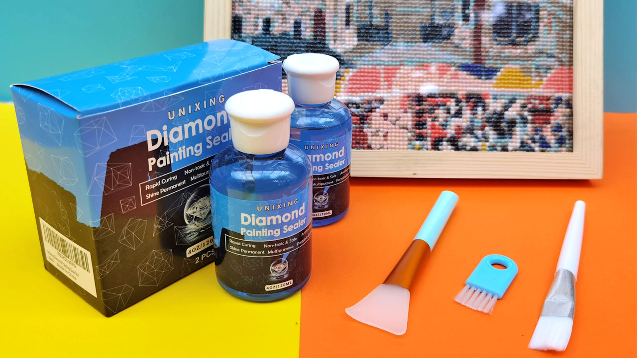 Eitseued Diamond Painting Sealer 200ML With Brush - Permanent Glue For 5D Diamond Art & Puzzles, Non-Toxic & Water-Based - View #12
