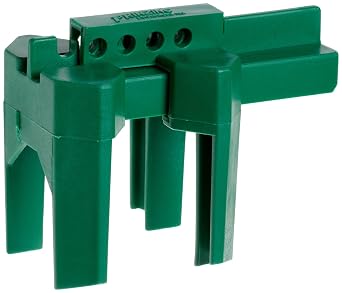 Brady Prinzing Ball Valve Lockout, Small, for 1/2"-2-1/2" Outside Pipe Diameter, Green