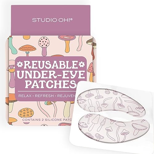 Studio Oh! Parches reutilizables para debajo de los ojos, tratamiento de ojos hinchados y máscaras para debajo de los ojos, parches para ojos 100%