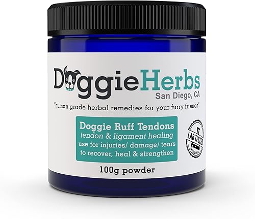 Certificado orgánico curativo de ligamentos y tendones de perro – Suplemento natural de tendón y ligamento de perro de grado humano – Mezcla de