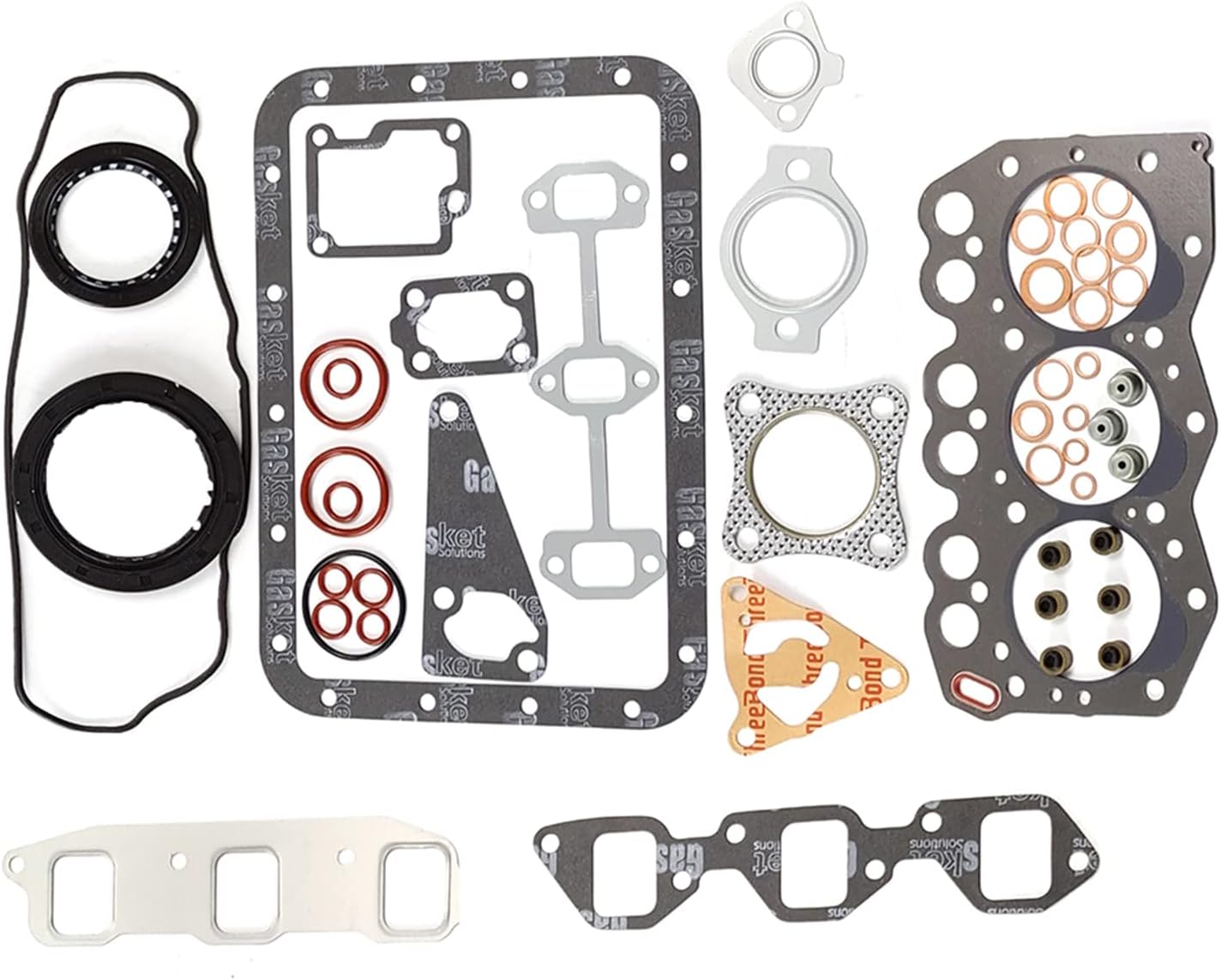 3TN66 3TN66UJ 3TN66-UJ Full Head Gasket Set Kit for Yanmar 3TN66 Engine John Deere 240 415 330 332 655 Tractor