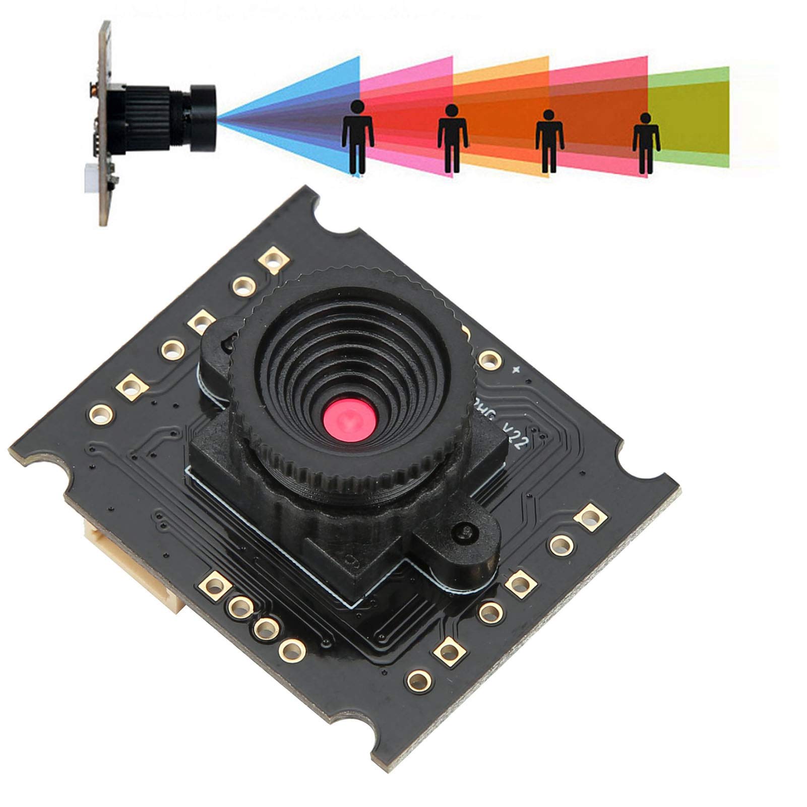 AYNEFY Mini webcam HD Module de caméra HBV W202012HD Interface USB Objectif grand angle pour Machine Vision Appareils Industriels