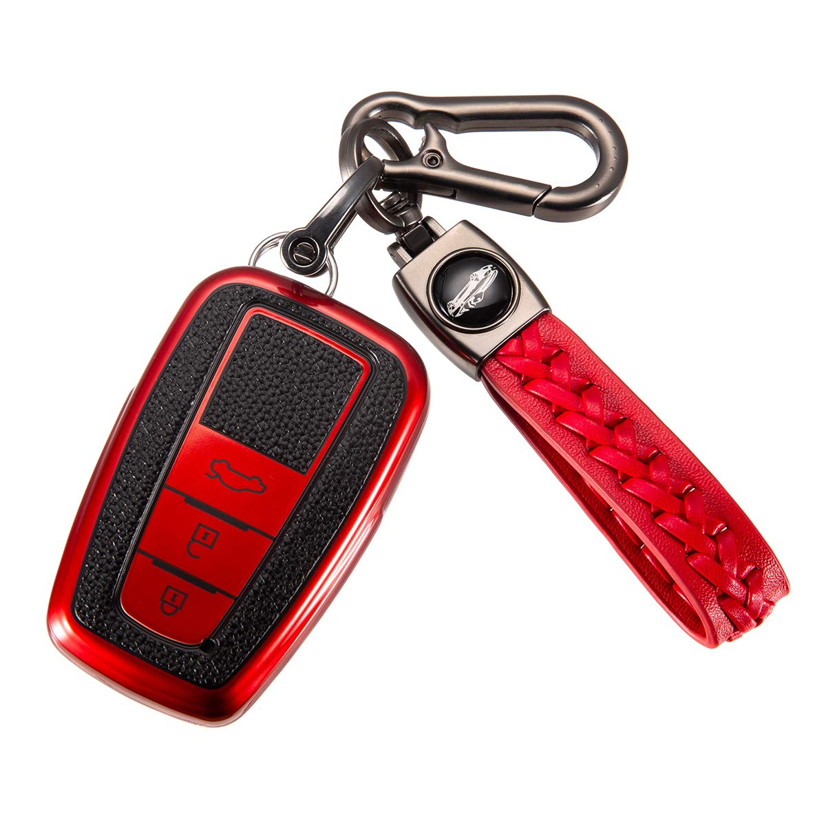 Key Fob Cover for Toyota Soft TPU Keychain Car Key Cover 360 Degree
