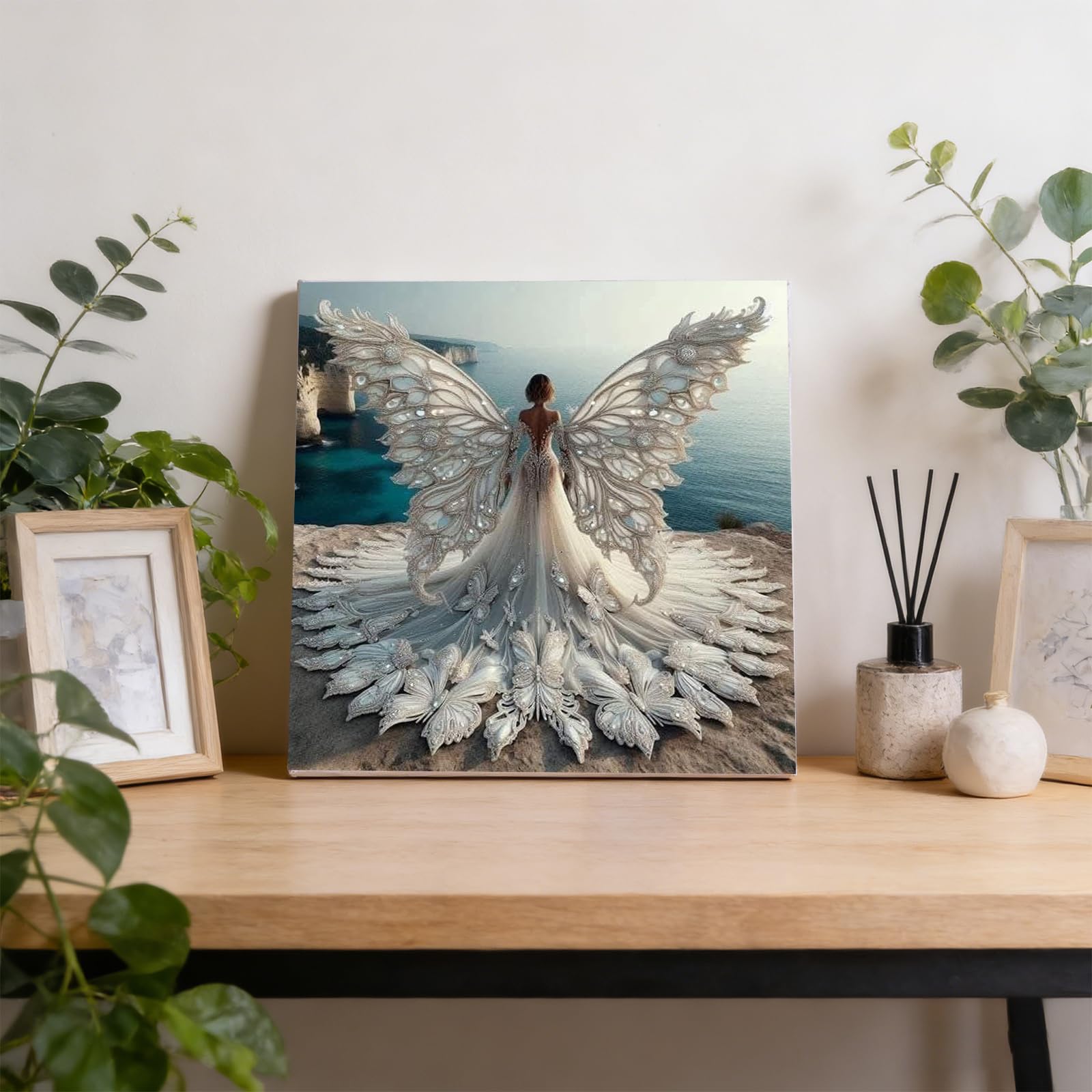 Butterfly Figur Paint by Numbers Erwachsene 40 x 40 cm, rahmenlos