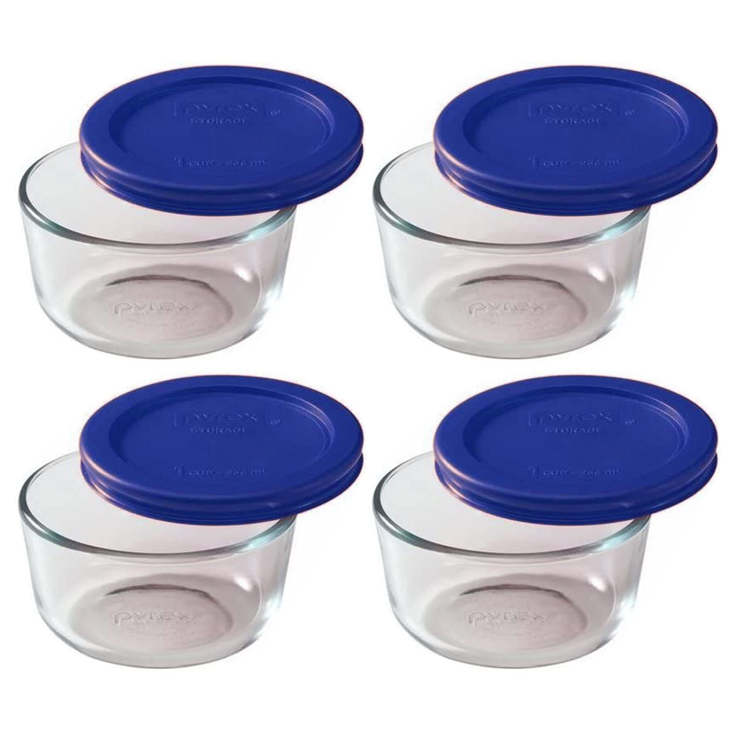 Amazon.com: Pyrex 7202 1-Cup Glass Bowl & 7202-PC Cadet Blue Lid