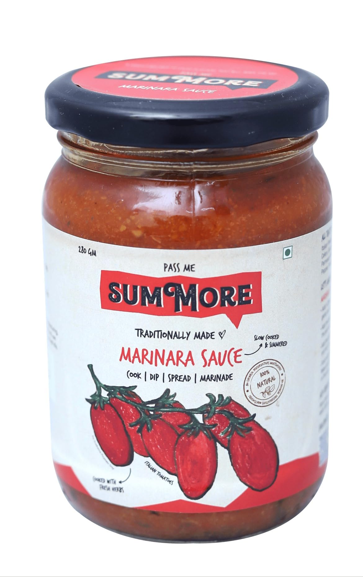 Summore Marinara Sauce | Traditional slow-cooked sauce | 100% Italian peeled tomatoes | Use for pasta, pizza, sandwiches | 280gms | No preservatives (B0CMT2YCMN) Amazon Price History, Amazon Price Tracker