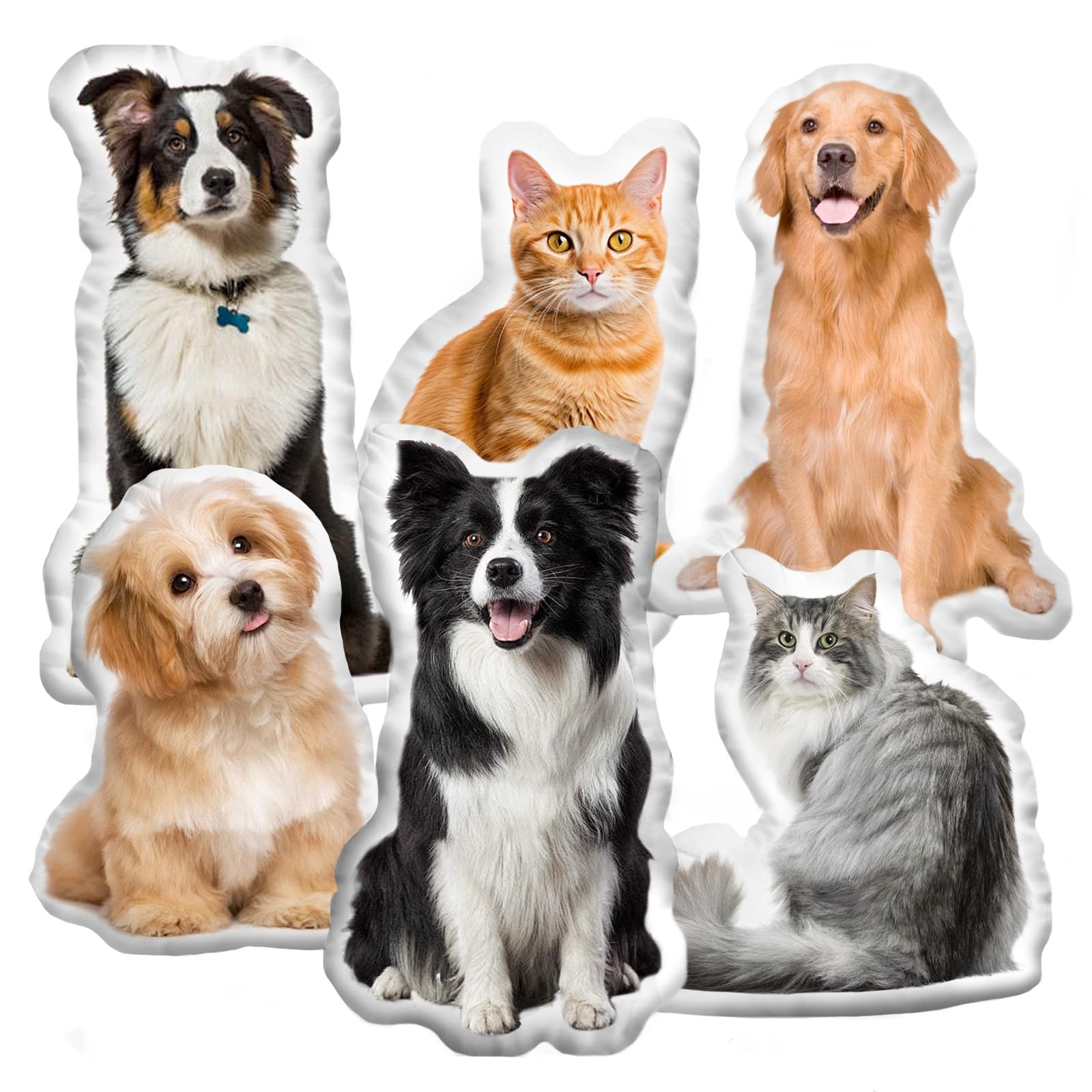 XIAYUEHUA Personalized Photo Pillow Gifts, Custom Pet Pillow Shaped Looks Like Your Dog Cat Picture, Unique Birthday Gifts for Pet Lovers - Double