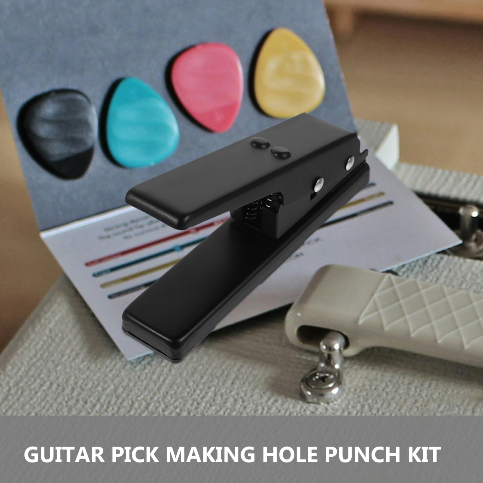 UKCOCO Púa De Guitarra Negra Accesorios Para Guitarra Herramienta Para Fabricar Púas De Para Guitarristas Para Tocar Casa o Concierto