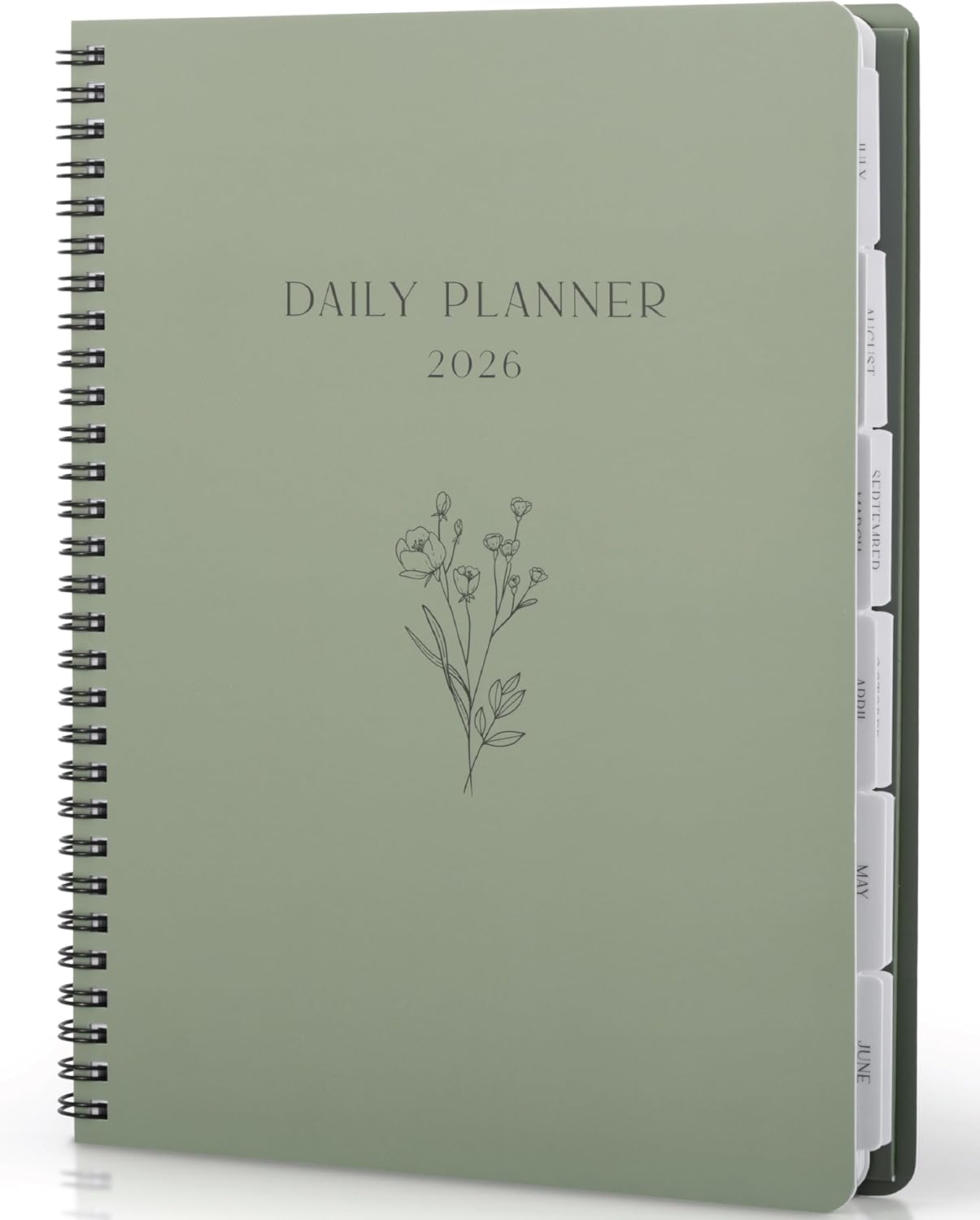ZICOTO 2026 Daily Planner 7x10 - Weekly Monthly Spreads for Women Men - Boost Productivity Organize Tasks Beautifully