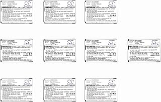 (10 Pack) XSP 4000mAh Battery for Honeywell EDA50K ScanPal 50 PN BAT-EDA50K-1 4000mAh