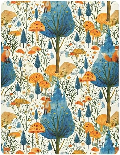 Miniatura 2 de Kigai Sábana bajera ajustable para cuna para niños y niñas, sábana de punto de punto de hongo para colchones estándar de cuna y cama de niños