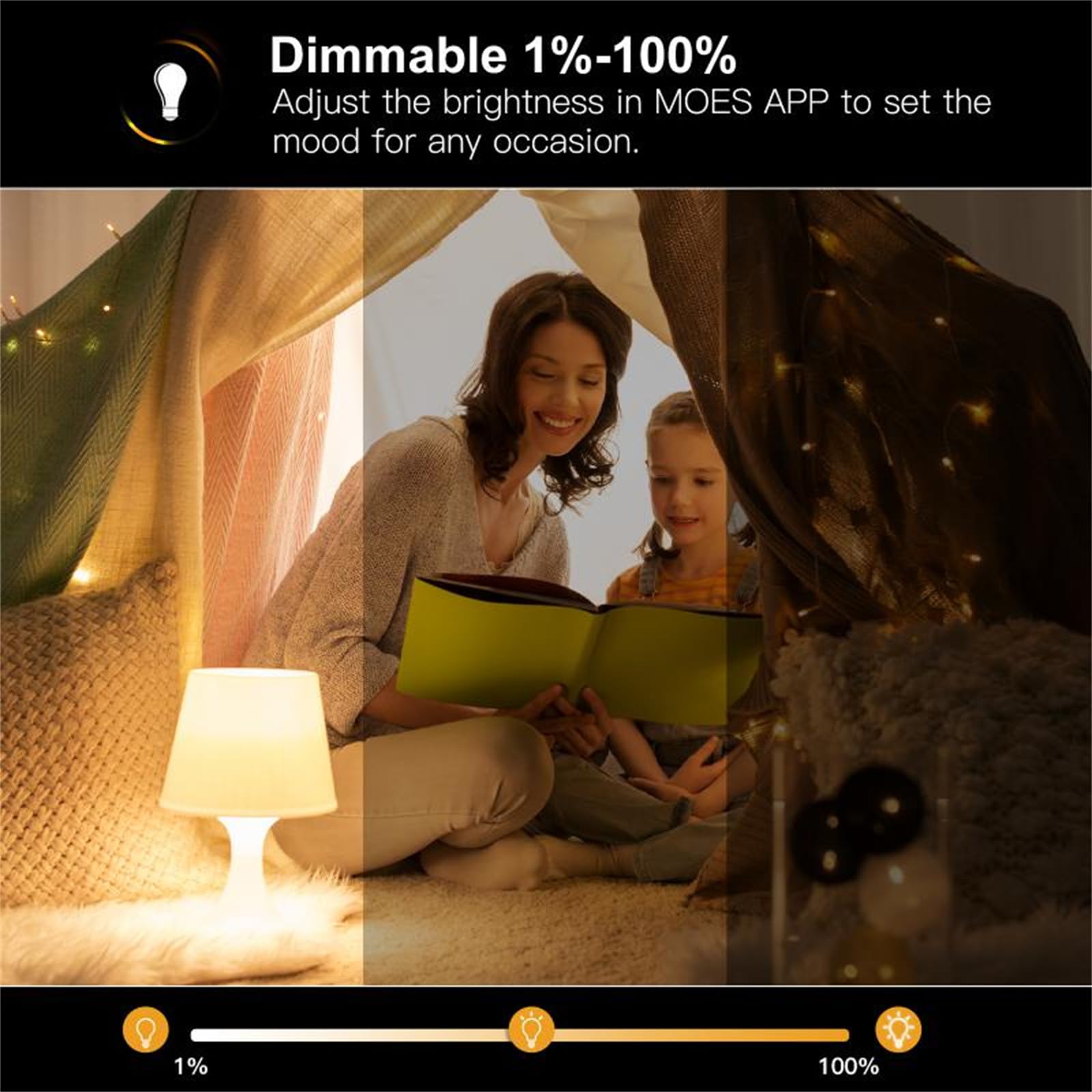 Bombilla LED, Tuya Wifi E27 7W Bombilla De Filamento Inteligente Lámpara De Luz LED Iluminación Regulable Vida Inteligente Alexa Control De Voz 2700K-6500K,2 pcs