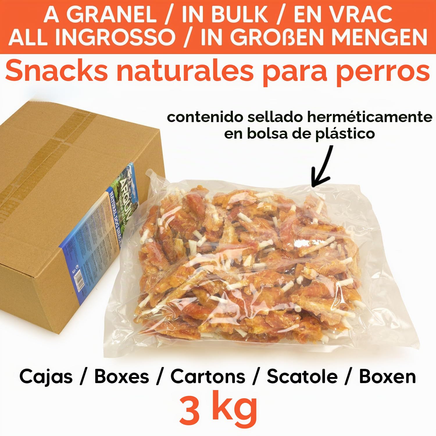 Alitas de Pollo (A Granel - 3 Kg) - Snacks Naturales para Perros